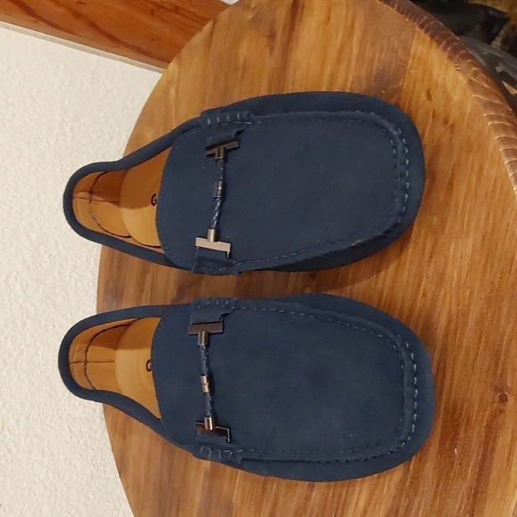 Go Tour Mens Navy Blue Suede Driving Moccasins/loafers Neutral Luxe Sz. 10.5 M - Picture 8 of 10